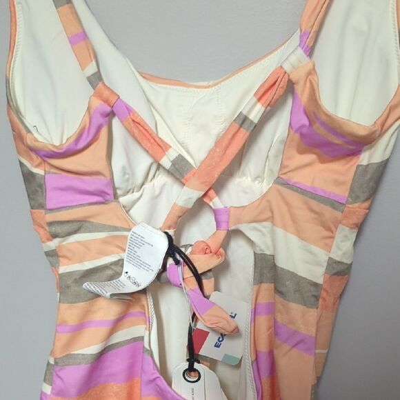 NWT Prana Colorful Striped One-Piece Swimsuit - Picture 4 of 5